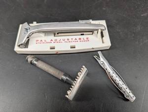 Vintage Pal Adjustable Injector Razor & Assorted Razors Mixed Lot