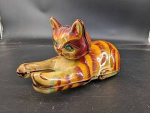 Vintage Tin Litho Cat Toy Japan Pat. 29372