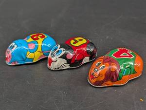 Vintage Yone Tin Wind-Up Mice (Lot of 3)