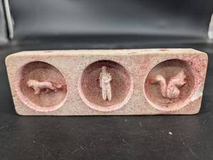 Decorative Relief Block With Three Figural Medallions