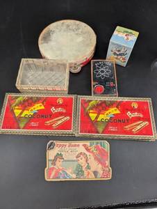 Vintage Election Game, Candy Boxes & Needle Book Mixed Lot