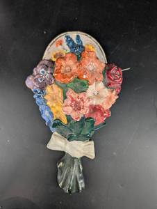 Ceramic Floral Wall Pocket Vase