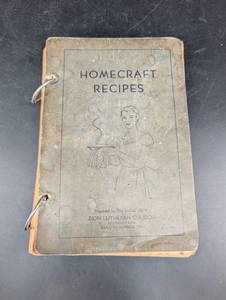 Vintage Homecraft Recipes Zion Lutheran Church Cookbook