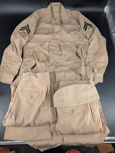 Vintage U.S. Army Khaki Uniform Set Size 16 X 34