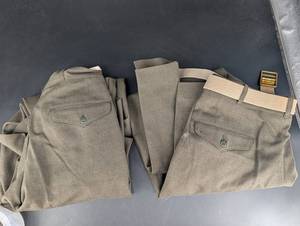 Vintage U.S. Army Wool Serge Trousers (Lot of 2)