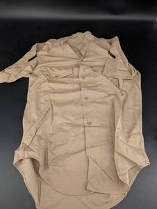 Vintage Military Khaki Utility Shirt Cone T.A. Mfg No 8405-230-4095