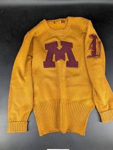 Vintage Collegiate Chenille Sweater Size 42