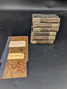 Antique German Book Mixed Lot 6 Volumes