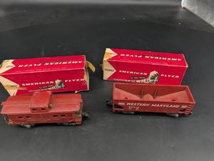 Vintage American Flyer Train Cars 930 & 24219 in Boxes