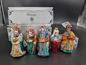 Kurt S. Adler Polonaise Collection Komozja Christmas Ornaments Set of 5