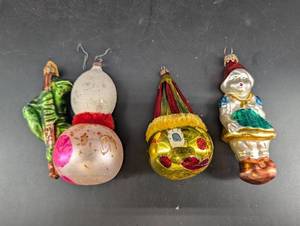 Vintage Christmas Ornaments (Lot of 4)