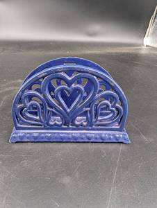 Vintage Wilton Heart Napkin Holder
