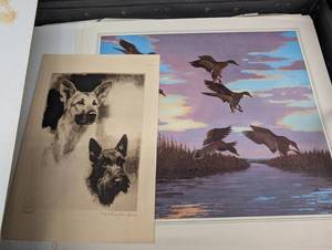 Vintage Signed Earl Moran & Phillip R. Goodwin Print Mixed Lot More Than 30 Prints