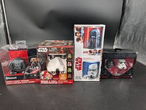 Star Wars Collectibles Mixed Lot - iHome Vader Speaker, Stormtrooper, Gift Set