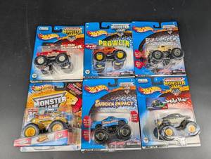Hot Wheels Monster Jam Carded Vehicles Lot of 6
