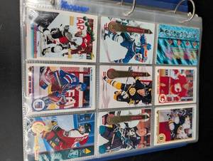 Vintage Hockey Trading Card Binder Mixed Lot