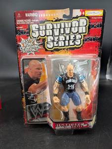 Vintage Jakks Pacific WWF Stone Cold Steve Austin Signature Series 5 Figure