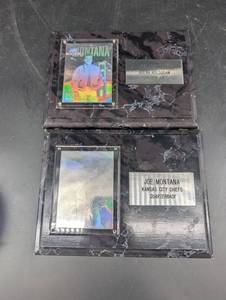 Joe Montana Golden Joe Arena Hologram Display (Lot of 2)