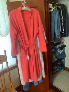 Robes with organizer of assorted sh...