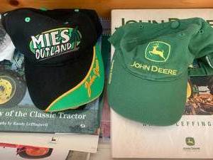 John Deere tractor books, hat and o...