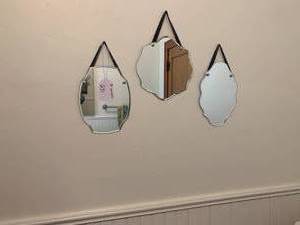 (3) Small wall mirrors...