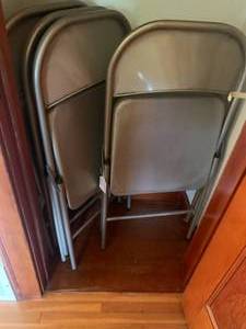 (4) Matching folder chairs...