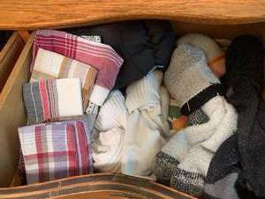 Socks and hankies all in top two d...