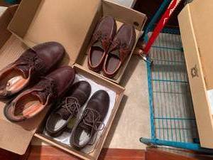Mens shoes 12M, metal organizer an...