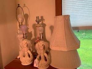 Table top lamps and shades...
