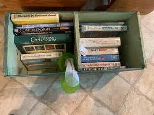 Garden and home remedy books in woo...