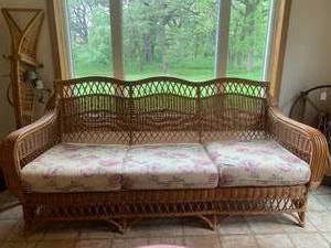 Wicker sofa...