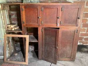 Vintage wood cabinet top...