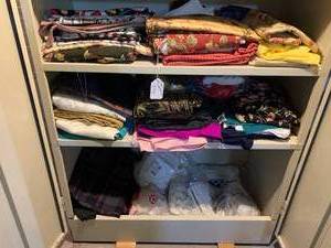 Assorted fabric all on bottom 3 sh...