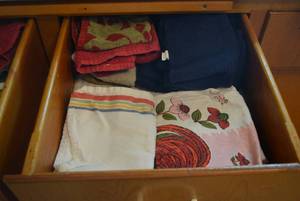 Assorted kitchen dish towels all i...