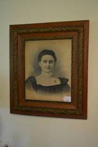 Vintage picture in frame...