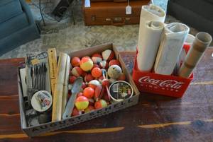 Local area lake maps, fishing items...