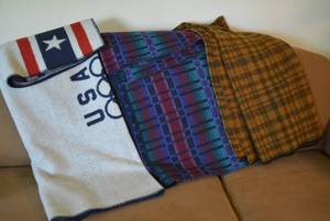 Blankets, some wool...