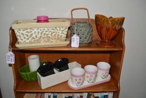 Pottery vases and planters, wall po...