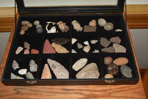 Collection of arrowhead and other v...