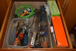 Hand tools, tape and other items...