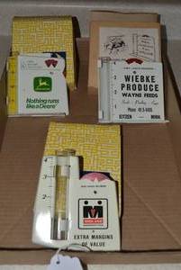 (3) Metal advertising rain gauges -...