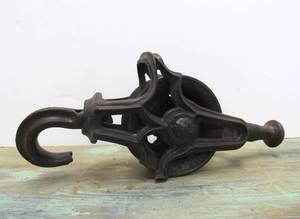 Antique Iron Industrial Pulley