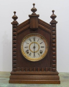 Nice Working Antique Ansonia Mantel Clock wPendulum &amp Key