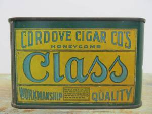 Vintage 1920s-30 Cordove Cigar Company Honeycomb CLASS Cigar Tin