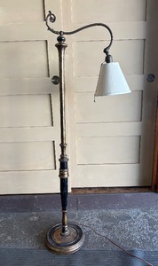 Nice Working Antique Bridge  Floor Lamp