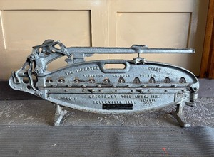 Awesome LARGE Antique Industrial Improved Handy Shingle Cutter Machine