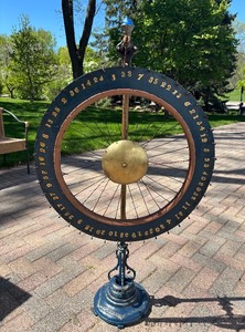 Fantastic Antique Folk Art Wooden Gambling Wheel