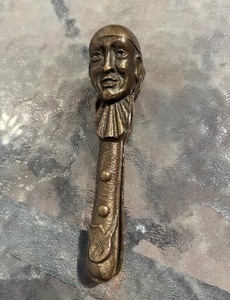 Antique 19th Century Figural Brass Minstrel Nut Cracker