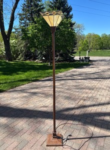Tiffany Style Stained Glass Torchiere Floor Lamp