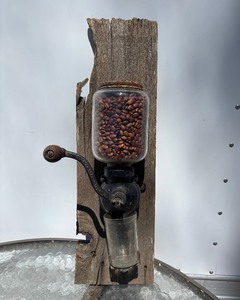 Antique Cast Iron Wall Mount Coffee Grinder